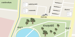 แผนที่ผู้เสียชีวิตวันที่ 16 พฤษภาคม 2553: สวนลุมพินี