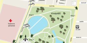 แผนที่ผู้เสียชีวิตวันที่ 19 พฤษภาคม 2553: สวนลุมพินี