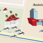 แผนที่ผู้เสียชีวิตวันที่ 19 พฤษภาคม 2553: วัดปทุมวนาราม และห้างเซ็นทรัลเวิลด์