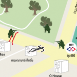 แผนที่ผู้เสียชีวิตวันที่ 13 พฤษภาคม 2553: ศาลาแดง-สาธร